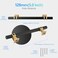 Redunest Cabinet Pulls Matte Black and Gold Cabinet Handles 2 Pack 5 Inch Kitchen Door Cupboard Wardrobe Drawer Handles Cabinet Hardware Bar Drawer Pulls 128mm Hole Centers