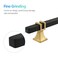 Redunest Cabinet Pulls Matte Black and Gold Cabinet Handles 2 Pack 5 Inch Kitchen Door Cupboard Wardrobe Drawer Handles Cabinet Hardware Bar Drawer Pulls 128mm Hole Centers