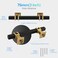 Redunest Cabinet Pulls Matte Black and Gold Cabinet Handles 5 Pack 3 Inch Kitchen Door Cupboard Wardrobe Drawer Handles Cabinet Hardware Bar Drawer Pulls 76mm Hole Centers