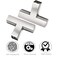 Redunest Cabinet Pulls Single Hole Cabinet Handles 5 Pack Square Brushed Nickel Bar Cabinet Pulls Drawer Cabinet Knobs Cupboard Hardware Cabinet Handles Stainless Steel Single Hole Cabinet Knobs