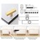 Redunest Cabinet Pulls Single Hole Cabinet Handles 5 Pack Square Gold Bar Cabinet Pulls Drawer Cabinet Knobs Cupboard Hardware Cabinet Handles Stainless Steel Single Hole Cabinet Knobs