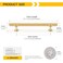 Rergy 5 Pack 614 Inch Gold Cabinet Pulls HeavyDuty Kitchen Cabinet Handles RustResistant and Durable Drawer Pulls Zinc Alloy Hardware for CupboardClosetCabinets