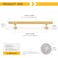 Rergy 5 Pack 614 Inch Gold Cabinet Pulls HeavyDuty Kitchen Cabinet Handles RustResistant and Durable Drawer Pulls Zinc Alloy Hardware for CupboardClosetCabinets