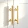 Rergy 5 Pack 614 Inch Gold Cabinet Pulls HeavyDuty Kitchen Cabinet Handles RustResistant and Durable Drawer Pulls Zinc Alloy Hardware for CupboardClosetCabinets