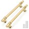 Rergy 5 Pack 614 Inch Gold Cabinet Pulls HeavyDuty Kitchen Cabinet Handles RustResistant and Durable Drawer Pulls Zinc Alloy Hardware for CupboardClosetCabinets