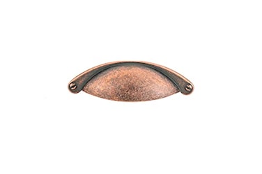Richelieu Hardware BP30342193 Sorbonne Collection 2 12inch 64 mm CentertoCenter Antique Copper Traditional Cup Shaped Cabinet and Drawer Pull Handle for Kitchen Bathroom and Furniture