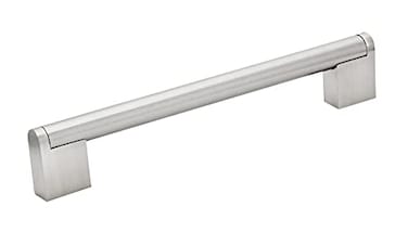Richelieu Hardware BP719160195 Sanremo Collection 6 516inch 160 mm CentertoCenter Brushed Nickel Modern Cabinet and Drawer Pull Handle for Kitchen Bathroom and Furniture