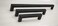 Richelieu Hardware BP9466320900 Sheffield Collection 12 58inch 320 mm CentertoCenter Matte Black Traditional Rectangular Pull Handle for Barn Doors Cabinets Drawers and Furniture