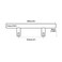 Rok 5 Pack Hardware Solid Steel Brushed Nickel Euro Style Handle 3 762mm Hole Centers 6 1524mm Overall Length Bar Pull for Cupboard Drawer Kitchen Cabinet Door P9311876BN
