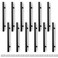 SANATO 12 Pcs 8 Inch 5 Inch Hole Center Matte Black Cabnet Pulls Kitchen Cabinet Handles Made of Stainless Steel Ideal for Cabnet Drawer Cupboard