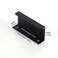 Satanga Edge Black Finger Pull for cabinets Kitchen Concealed Drawer pulls Aluminum Flat Hidden Back Mount Door Handle for Home 10Pack Modern 212 Hole Center Easy Installation