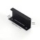 Satanga Edge Black Finger Pull for cabinets Kitchen Concealed Drawer pulls Aluminum Flat Hidden Back Mount Door Handle for Home 10Pack Modern 212 Hole Center Easy Installation