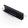 Satanga Edge Black Finger Pull for cabinets Kitchen Concealed Drawer pulls Aluminum Flat Hidden Back Mount Door Handle for Home Pack of 6 Modern 5 Hole Center Easy Installation