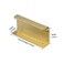 Satanga Edge Finger Tab Pull for cabinets Kitchen Concealed Drawer pulls Aluminum Hidden Back Mount Door Handle for Home Pack of 6 Modern Brushed Brass 212 Hole Center Easy Installation