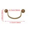 Savagrow 4Pcs Vintage Bail Pulls Brass Drawer Pull 417 Inch Drop Bail Pull Handle for Cabinet Closet Dresser Bronze