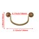 Savagrow 4Pcs Vintage Bail Pulls Brass Drawer Pull 417 Inch Drop Bail Pull Handle for Cabinet Closet Dresser Bronze
