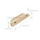 Savagrow 6pcs Cabinet Wooden Finger Handles 25 Hole Centers Wood Drawer Pulls Handles