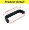Savagrow 6Pcs Simple 25 Hole Center Pulls Cabinet Pulls Handles Metal Handles for Drawer Cupboard with Screws Matte Black