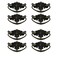 Savagrow 8pcs Vintage Antique Cabinet Bail Pull Handle Bronze Drop Ring Pulls 25 Holes Center with Screws
