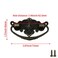 Savagrow 8pcs Vintage Antique Cabinet Bail Pull Handle Bronze Drop Ring Pulls 25 Holes Center with Screws