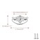 Savagrow 8pcs Vintage Antique Cabinet Bail Pull Handle Silver Drop Ring Pulls 25 Holes Center with Screws