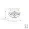 Savagrow 8pcs Vintage Antique Cabinet Bail Pull Handle Silver Drop Ring Pulls 25 Holes Center with Screws