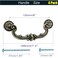 sckoten 4Pcs Vintage Drop Bail Pull Handles 6 Inch Hole Center Antique Bronze Cabinet Drawer Pulls Heavy Duty Zinc Alloy Rustic Dresser Handles for Kitchen Wardrobe Cupboard 74 Total Length