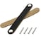 Seimneire 4pcs Leather Furniture Handles 67 Modern Style Drawer Knob Pull Leather Handle for Briefcase Suitcase Wardrobe Closet Cabinet Black