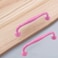 Semetall 10Pcs Furniture Drawer Knobs Kitchen Cabinet Handle with Mounting ScrewsPulls for Cupboard Room Door Cabinets and Organizer BoxPink Cylindrical