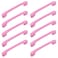 Semetall 10Pcs Pink Kitchen Cabinet HandlesCartoon Drawer Pulls Aluminum Alloy with Mounting ScrewsPulls for Cupboard Room Door Cabinets and Organizer BoxSquare