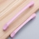 Semetall 10Pcs Pink Kitchen Cabinet HandlesCartoon Drawer Pulls Aluminum Alloy with Mounting ScrewsPulls for Cupboard Room Door Cabinets and Organizer BoxSquare