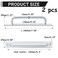 Semetall 2Pcs Barn Door Handles63 Hole Center Aluminum Door Handle Pull for Cupboard Cabinet Wardrobe DrawerWhite