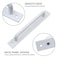 Semetall 2Pcs Barn Door Handles63 Hole Center Aluminum Door Handle Pull for Cupboard Cabinet Wardrobe DrawerWhite