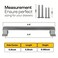 FIGO HOME Silver Cabinet Handles Bar Cabinet Pulls 5 Inch Hole to Hole 4 Pack Silver Drawer Pulls Brushed Nickel Cabinet Pulls 5 Inch Kitchen Cabinet Handles for Dresser Kitchen Cabinet Hardware