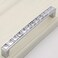 Sinyiol 6Pcs U Shape Crystal Glass Drawer Pulls Knobs HandlesModern Decorated Shiny Cabinet Konbs Zinc Alloy Pulls for Cupboard Wardrobe Dresser Doors 50 Hole Distance Silver 6 Pack