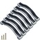Sinyiol Bling Crystal Door Drawer Pulls Handle Knobs 6 Pack Modern Simplicity Europe Style Square Rhinestone Crysta Pulls for Dresser Wardrobe Cupboard Closet Cabinet Hole Distance 38 Black