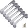 Sinyiol Drawer pulls knob Furniture Door Handle Cabinet Closet Wardrobe Door Bathroom pulls 6Pack Diamond Hole Bling Modern European Style Dressing Table Pull Bright Chrome 38 Hole Centers