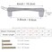 Sinyiol Drawer pulls knob Furniture Door Handle Cabinet Closet Wardrobe Door Bathroom pulls 6Pack Diamond Hole Bling Modern European Style Dressing Table Pull Bright Chrome 38 Hole Centers
