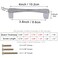 Sinyiol Drawer pulls knob Furniture Door Handle Cabinet Closet Wardrobe Door Bathroom pulls 6Pack Diamond Hole Bling Modern European Style Dressing Table Pull Bright Chrome 38 Hole Centers