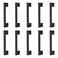 skohom 10 Pack Cabinet Handle 5 Hole Centers Black Drawer Handlebar Pull for Dresser Black Pull for CabinetSimple Modern pullls Black 10pcs 5