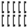 skohom 10 Pack Cabinet Handle 5 Hole Centers Black Drawer Handlebar Pull for Dresser Black Pull for CabinetSimple Modern pullls Black 10pcs 5