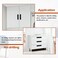 SNOMEL 2Pcs Flush Pull Barn Door Handle Matte Black 6 Inch Round Corner Rectangular Flat Plate Recessed Flush Sliding Pocket Door Handles Aluminum Finger Handle for Closet Cabinet Drawers