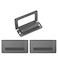 SooGree Cabinet Pulls 3PCS Matte Stainless Steel Kitchen Drawer Pulls Cabinet Hardware for Kitchen and Bathroom Cabinets Recessed Finger Pulls Cabinet Door Pull Ring Handles for Living Room