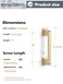 SORWDUERM 10 Pack Brushed Gold Cabinet Pulls Square 376mm Hole Center Cabinet Handles Drawer Pulls Cupboard Kitchen Hardware