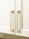 SORWDUERM 10 Pack Brushed Gold Cabinet Pulls Square 376mm Hole Center Cabinet Handles Drawer Pulls Cupboard Kitchen Hardware
