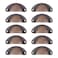 Sscon 10Pcs Antique Shell Cup Handles Red Bronze Cup Dresser Pull for Kitchen Furniture Decoration