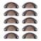 Sscon 10Pcs Antique Shell Cup Handles Red Bronze Cup Dresser Pull for Kitchen Furniture Decoration