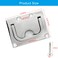 suiwotin 1pc Flush Ring Pull Handle Stainless Steel Boat Hatch Handle Flush Mount with Lifting Ring Square Recessed Pull Handle for Furniture Cabinets Dresser Drawer 3 L x 22 W