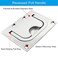 suiwotin 1pc Flush Ring Pull Handle Stainless Steel Boat Hatch Handle Flush Mount with Lifting Ring Square Recessed Pull Handle for Furniture Cabinets Dresser Drawer 3 L x 22 W
