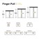 sunlithor Dresser Drawer Pulls Kitchen Matte Black Cabinet Pulls Handles Hardware Closet Square Bar Drawer 5Pack Easy to Install 315inch 80mm